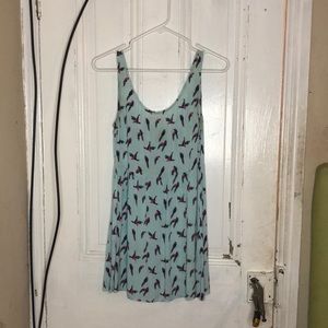 Divided H&M Size 4 Parrot Dress